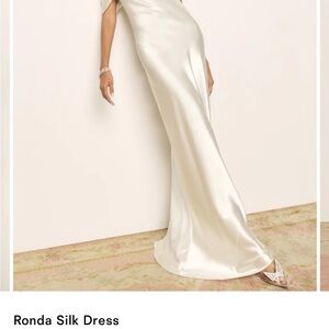 Reformation Ronda Silk Dress Worn once!